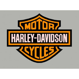 2 Sticker autocollant Harley Davidson orange