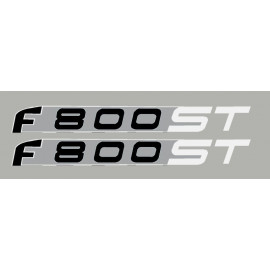 2 stickers pour BMW F800ST blanc/argent