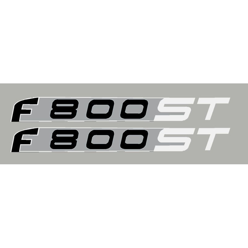 2 stickers for BMW F800ST white/silver