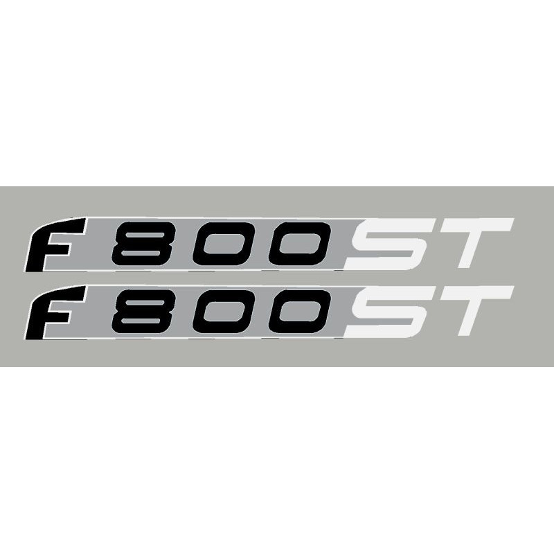 2 stickers pour BMW F800ST blanc/argent