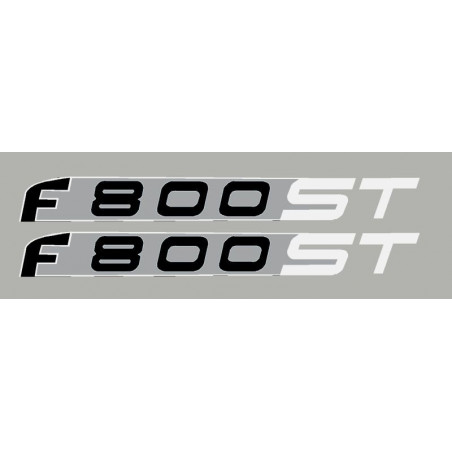 2 stickers pour BMW F800ST blanc/argent