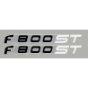 2 stickers for BMW F800ST white/silver
