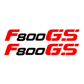 2 Stickers autocollants F800GS -noir