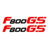 2 Stickers autocollants F800GS -noir