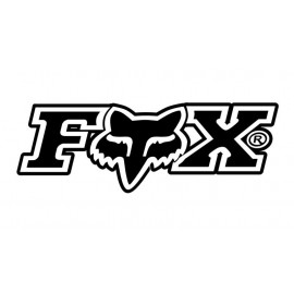 Sticker logo sponsor Fox  autocollant