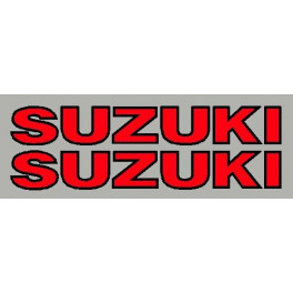 2 Autocollants Suzuki avec contour
