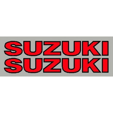 2 Autocollants Suzuki avec contour