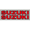 2 Autocollants Suzuki avec contour