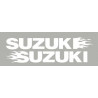 2 Autocollants Suzuki avec flaming
