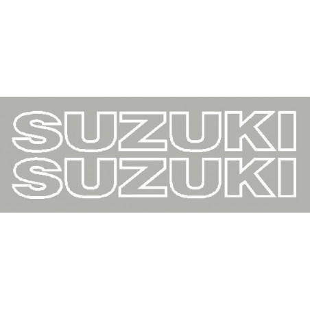 2 Autocollants Suzuki uniquement le contour