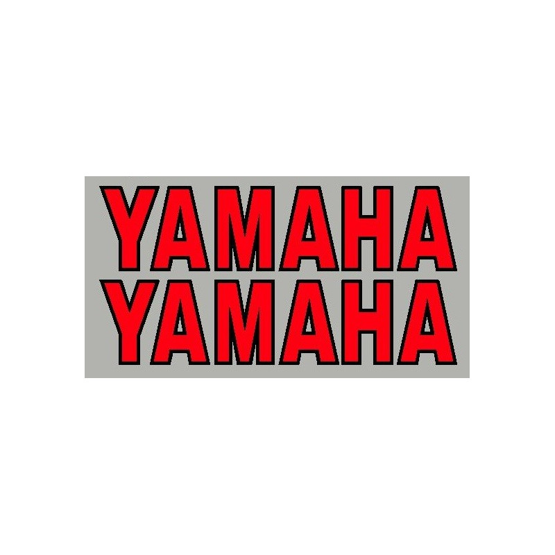 2 Autocollants Yamaha avec contour