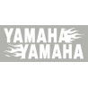 2 Autocollants Yamaha avec flaming