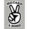 Sticker motard à bord