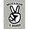 Sticker motarde à bord