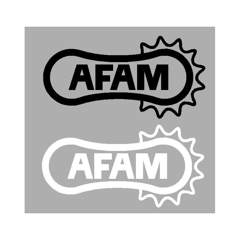 Sticker logo AFAM noir/blanc