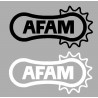 Sticker logo AFAM noir/blanc