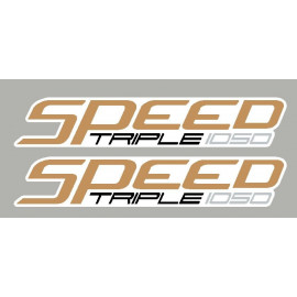 2 stickers autocollants Speed Triple 1050