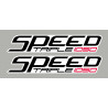 Autocollant Speed triple 1050 – 2 couleurs