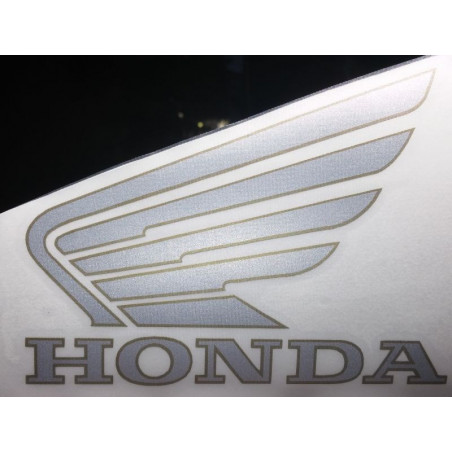 2 autocollants ailes logo honda avec contour