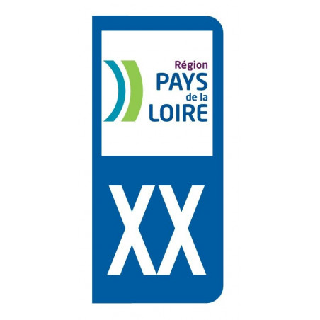 Autocollant blason Pays De La Loire pour plaque d'immatriculation