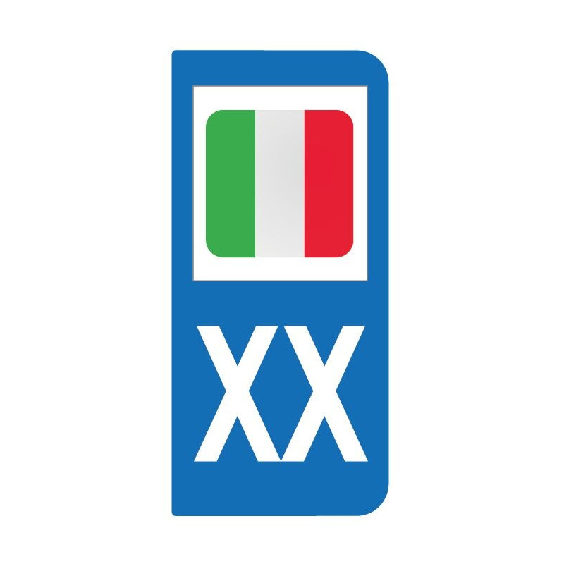 542 autocollant drapeau italie pour plaque d immatriculation