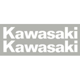 2 stickers autocollant Kawasaki 220 mm