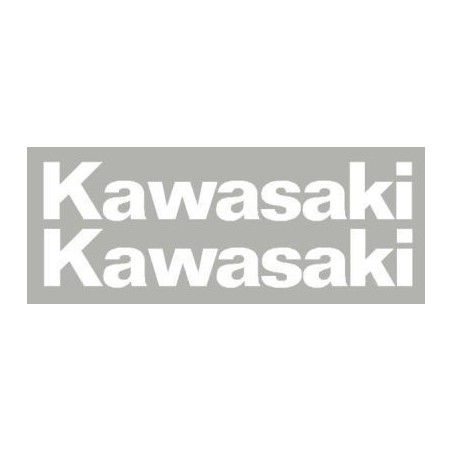 2 stickers autocollant Kawasaki 220 mm