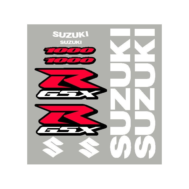 Kit stickers pour GSXR 600, 750 ou 1000 année 2008