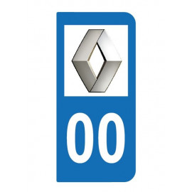 Logo Renault pour plaque immatriculation auto