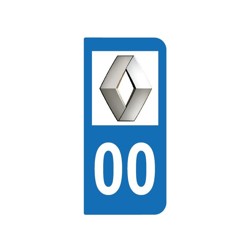 Logo Renault pour plaque immatriculation auto