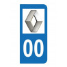 Logo Renault pour plaque immatriculation auto