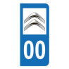 Logo Citroen pour plaque immatriculation auto