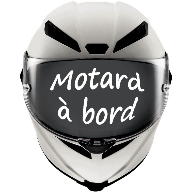 Sticker motard à bord tétine