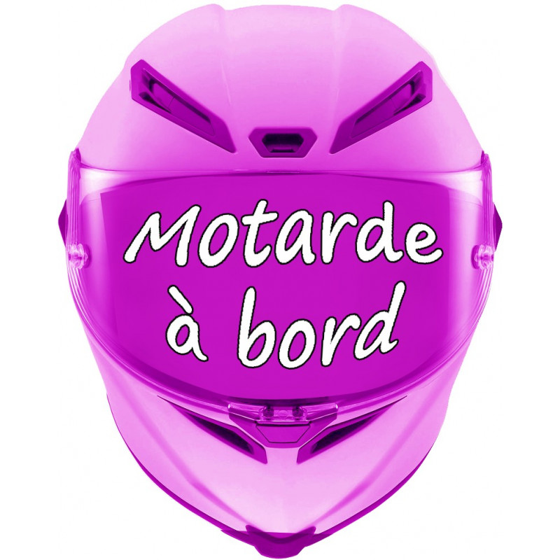 Sticker motard à bord tétine