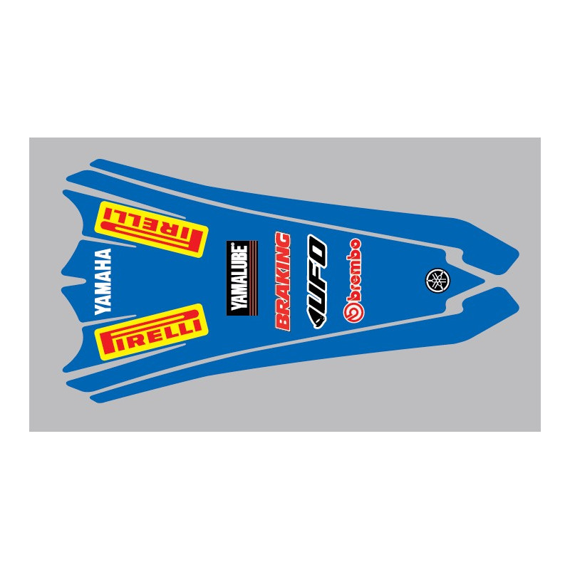 Sticker garde boue arrière pour Yamaha YZ ou YZF