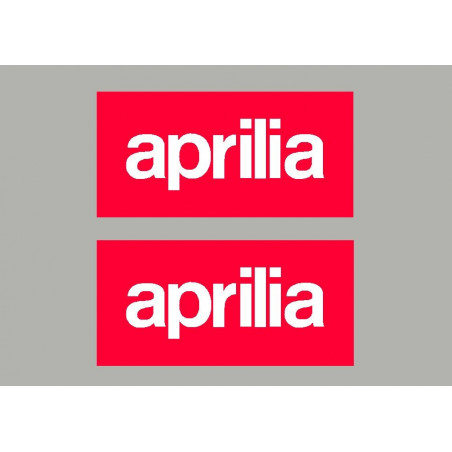 2 stickers de réservoir logo Aprilia