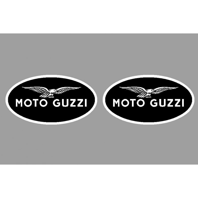 2 logos autocollant Moto Guzzi std