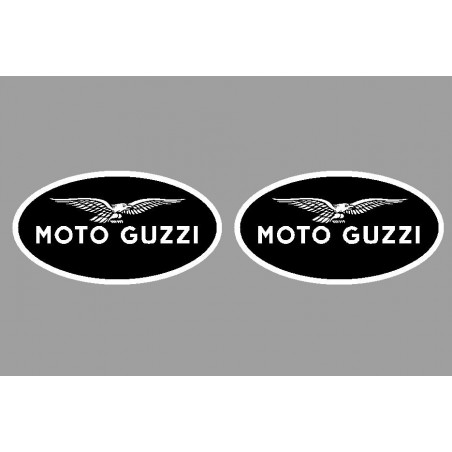 2 logos autocollant Moto Guzzi std