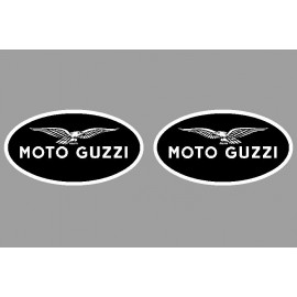 2 logos autocollant Moto Guzzi inversé