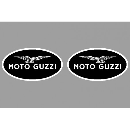 2 logos autocollant Moto Guzzi inversé