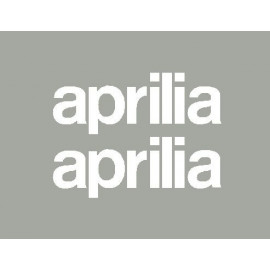 2 stickers lettrage Aprilia