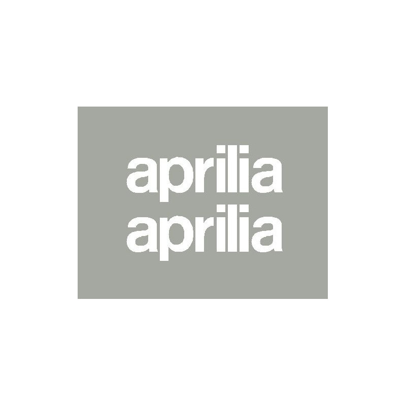 2 stickers lettrage Aprilia