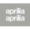 2 stickers lettrage Aprilia