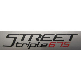 2 stickers autocollants Street Triple 675