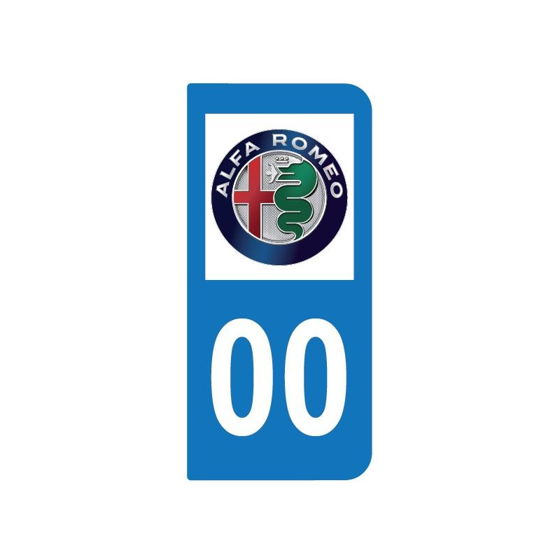 Logo Alfa Roméo pour plaque immatriculation auto