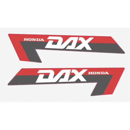2 adesivos Honda DAX bande rouge