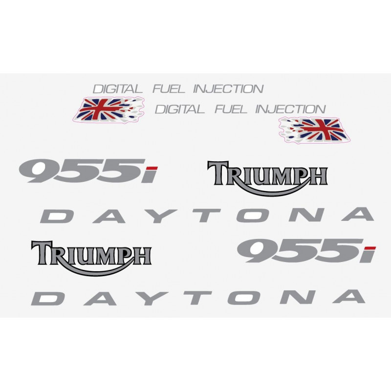 Kit sticker autocollant Triumph Daytona 955i