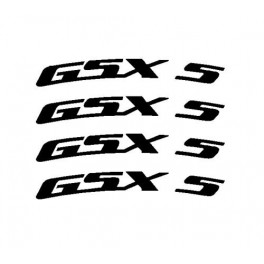 4 stickers GSXR courbé pour jante