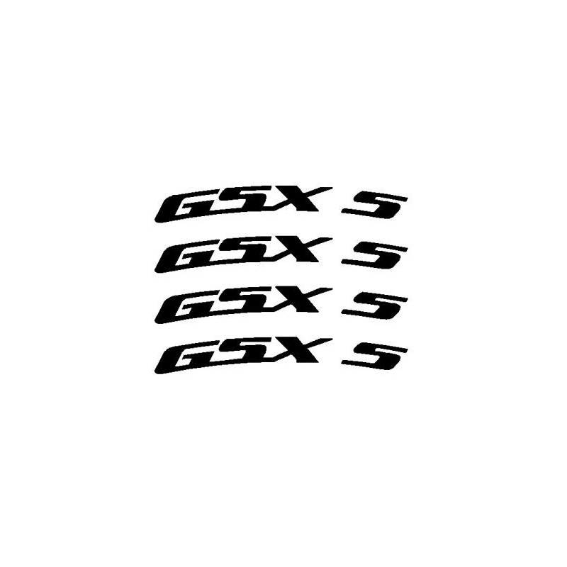 4 stickers GSX S courbé pour jante