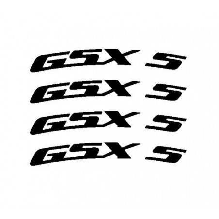 4 stickers GSXR courbé pour jante